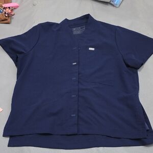 Figs Navy Blue Women's Blouse